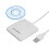 White Portable USB Smart Card Reader, Full Speed, Compact Size 8