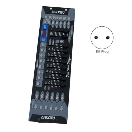 192 Channel DMX512 Controller Professional Stage Light Console for DJs, Parties, Weddings, Festivals EU Plug 1