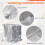 2X Front Load Laundry Dryer Covers Washing Machine Cover Dustproof Home Storage Cover Waterproof Case Sunscreen,L 5
