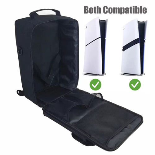 For PS5 Pro Storage Bag Protective Large Capacity Carrying Case for  5 PRO Backpack for Safe Transportation