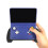 For Retroid Pocket Flip 2 Grip Case Non-Slip Game Controller Handle,3D Printed Shell Cover for Enhanced Gaming Comfort E 3