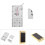 Touch Keypad Electronic Lock Gold 11.5x5.35cm Coded Secure Cabinet 4