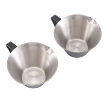 2 Pcs Espresso Measuring Cup with Handle Stainless Steel Coffee Shot Coffee Pouring Cup Home Kitchen Accessories