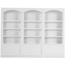 1/12 Scale Miniature House Display Cabinet Dolls House Furniture Glass Bookcase White
