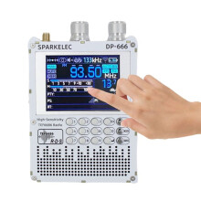 TEF6686 Radio DP-666 Full Band FM/LW/MW/SW Shortwave Radio ESP32 RDS 2.8 Inch IPS Touch Screen+Loop Antenna Kit