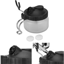 Professional Spray Gun Cleaning Pot with Metal Holder, 422g