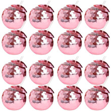 16PCS Disco Cups Unique Cocktail Glasses Bar Tools Party Glasses Flashlight Straw Wine Goblets Drink Cups Rose Gold