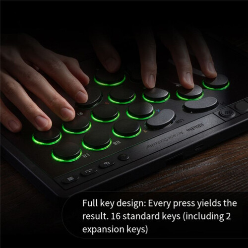 8BitDo All-Button Arcade Controller for  Series X/S  One PC Windows 2.4G Wireless Low-Profile Mechanical Switches