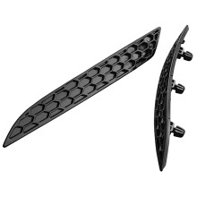 2Pcs Replacemet Modified Glossy Honeycomb Tail Rear Fog Light Lamp Cover Trim Insert Garnish Compatible with 7.5 MK7.5