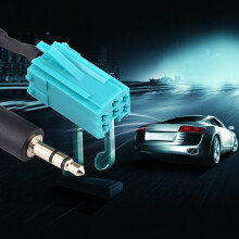 Car 6 Pin to 3.5mm Aux Cable for Renault Compact Design Clear Sound Quality