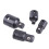 4pcs Chrome Vanadium Socket Adapter Set 1/2" 3/8" 1/4" Black 6