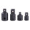 4pcs Chrome Vanadium Socket Adapter Set 1/2" 3/8" 1/4" Black 5