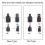 4pcs Chrome Vanadium Socket Adapter Set 1/2" 3/8" 1/4" Black 3