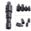 4pcs Chrome Vanadium Socket Adapter Set 1/2" 3/8" 1/4" Black 9