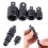 4pcs Chrome Vanadium Socket Adapter Set 1/2" 3/8" 1/4" Black 11