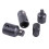 4pcs Chrome Vanadium Socket Adapter Set 1/2" 3/8" 1/4" Black 13