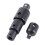 4pcs Chrome Vanadium Socket Adapter Set 1/2" 3/8" 1/4" Black 7
