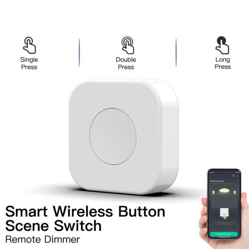 2X Tuya Zigbee Wireless   One Key Push Button Control Scene  Remote Controller Home Automation 2
