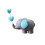 Lucky Elephant Cake Topper Resin5x2.5x5cm 1