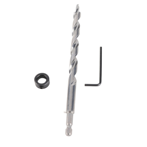 3/8" Lip & Spur Drill Bit with Adjustable Stop for Woodworking 1