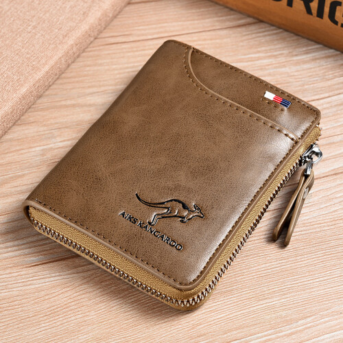 RFID Leather Wallet for Men – Anti-Theft, 14Card Slots, 2
