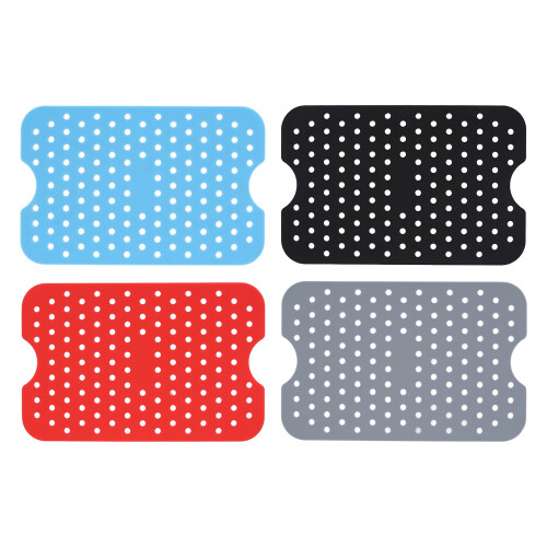 4-Pack Silicone Fryer Liners with Cooking Guide 1