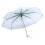 Light Green Transparent Umbrella Folding Cherry Blossom Pattern Small & Elegant 2