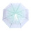 Light Green Transparent Umbrella Folding Cherry Blossom Pattern Small & Elegant 9
