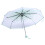 Light Green Transparent Umbrella Folding Cherry Blossom Pattern Small & Elegant 10