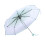 Light Green Transparent Umbrella Folding Cherry Blossom Pattern Small & Elegant 3