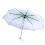 Light Green Transparent Umbrella Folding Cherry Blossom Pattern Small & Elegant 12