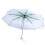 Light Green Transparent Umbrella Folding Cherry Blossom Pattern Small & Elegant 7