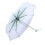 Light Green Transparent Umbrella Folding Cherry Blossom Pattern Small & Elegant 14