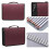Portable Purple PU Leather Pen Case 4