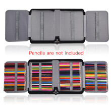 Brown PU Leather 150 Slot Pen Case