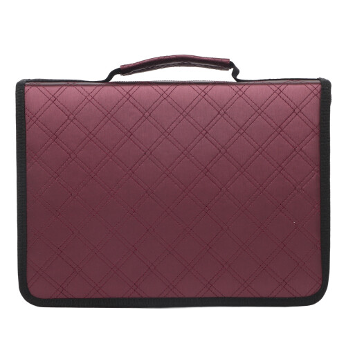 Portable Purple PU Leather Pen Case 1