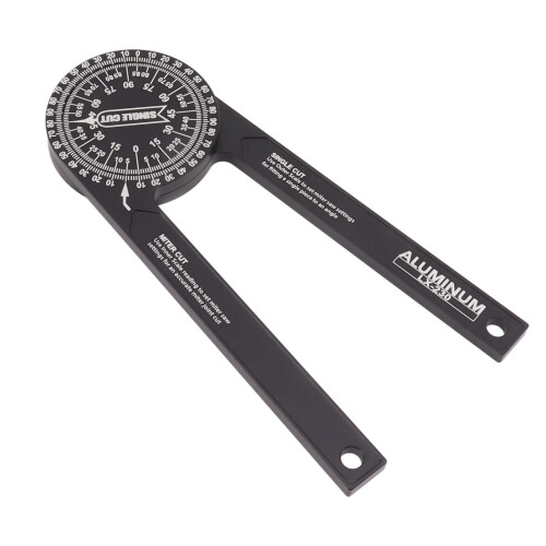 Protractor per troncatrice in alluminio di precisione con guide laser - 18,5 cm