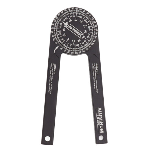 Protractor per troncatrice in alluminio di precisione con guide laser - 18,5 cm 2