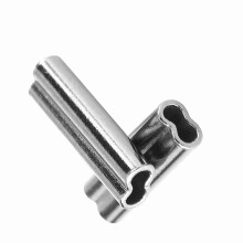 100pcs 1.4mm Copper Double Barrel Crimp Wire Sleeves for Fishing Tackle