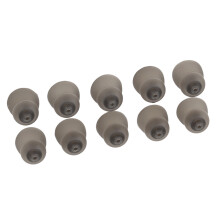 10 Pcs Double Layer Silicone Ear Tips for 9mm Sound Amplifiers Black