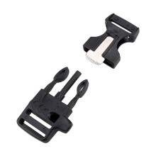 Seitliche Schnappverschluss-Schnalle mit Feuerstein-Feuerstarter und -Schaber für Paracord-Armbänder