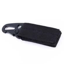 Outdoor Nylon Tactic Key Hook Webbing Molle Buckle Clip 10x2.5x1.3cm