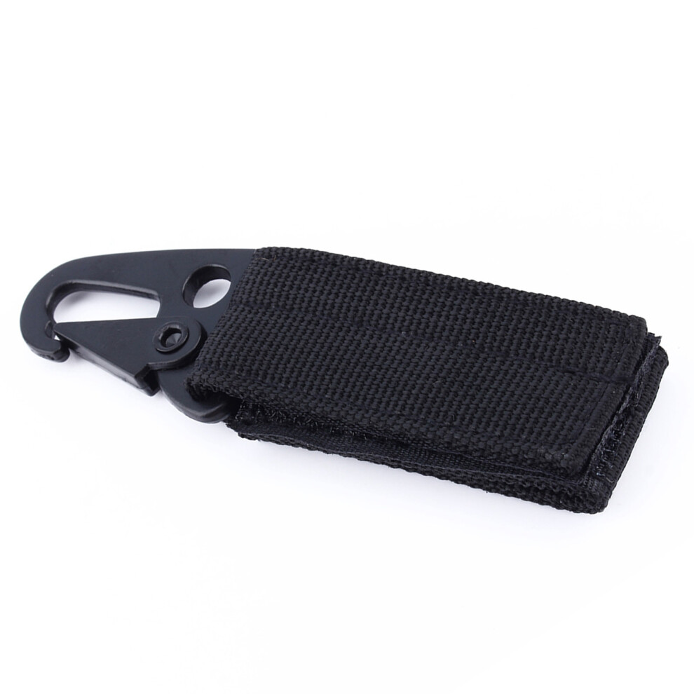 Light Outdoor Nylon Tactic Key Hook Webbing Molle Buckle Clip 10X2.5x1.3cm