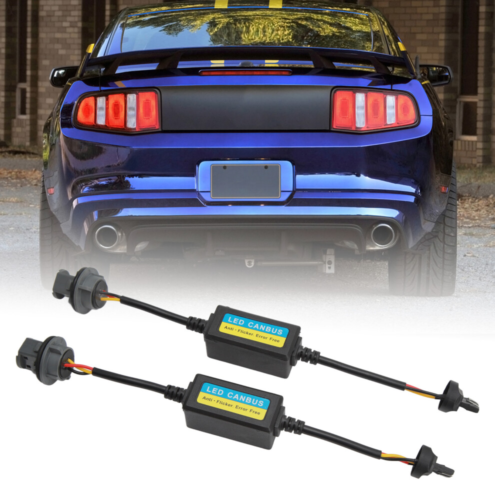 2 Pcs 12V Brake Decoder T20 Plug Anti Flicker Error Canceller Light 4691389266611