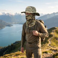 (Camouflage CP) Windproof Camo Fishing Hat for Outdoor