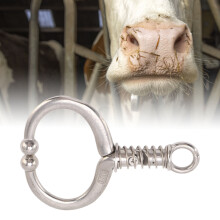 Farm-Grade Stainless Steel Cattle Nose Ring Spherical Clamp Traction HL Q4D