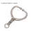 Durable Stainless Steel Cattle Nose Ring Spherical Clamp HL Q4E 2