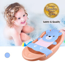Verstellbarer blauer Bären-Baby-Badestuhl, 58x67cm, für 1-3 Jahre