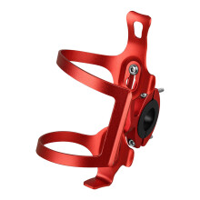 (Red) Lightweight Aluminum Bike Water Bottle Cage