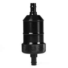 Motorcycle Fuel Line Filter 1/4" Black CNC Aluminum 6mm Reusable